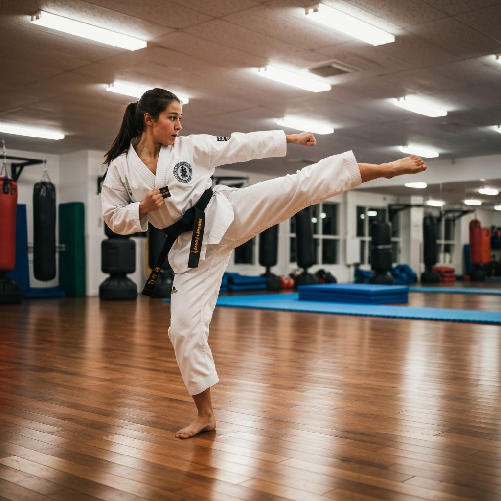 Taekwondo training