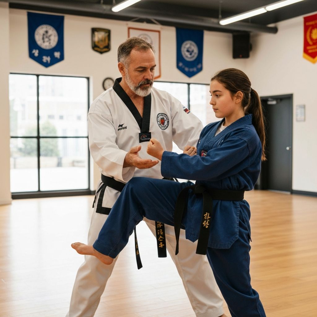 Taekwondo training